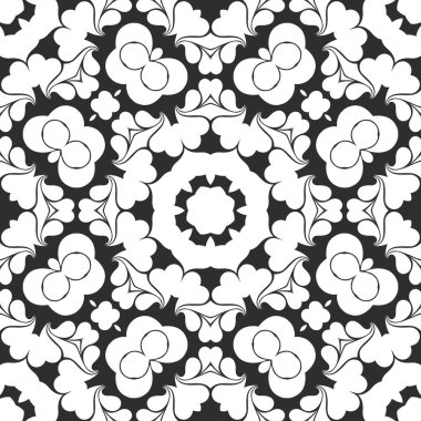 Siyah ve beyaz süs arka plan