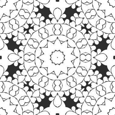 Siyah ve beyaz süs arka plan