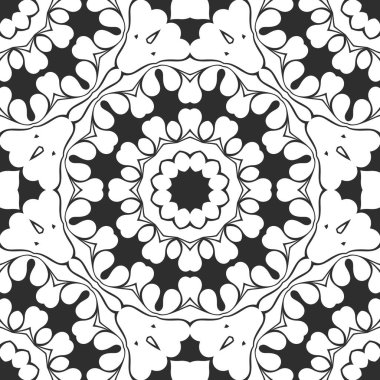 Siyah ve beyaz süs arka plan