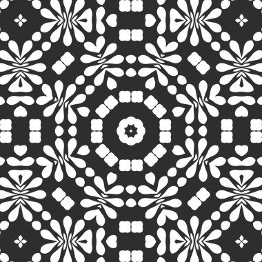 Siyah ve beyaz süs arka plan