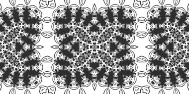 Siyah ve beyaz süs arka plan