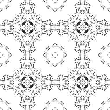 Siyah ve beyaz süs arka plan