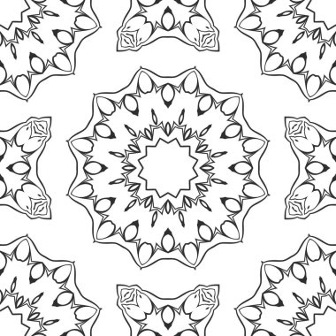 Siyah ve beyaz süs arka plan