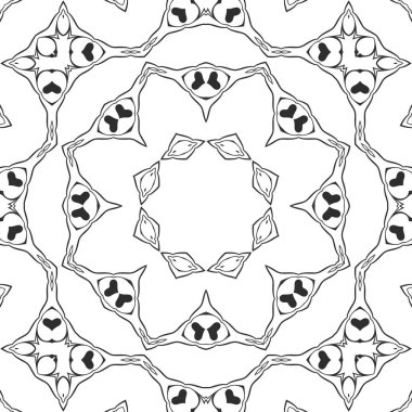 Siyah ve beyaz süs arka plan