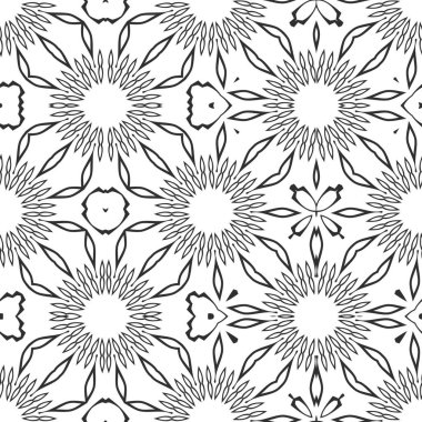 Siyah ve beyaz süs arka plan