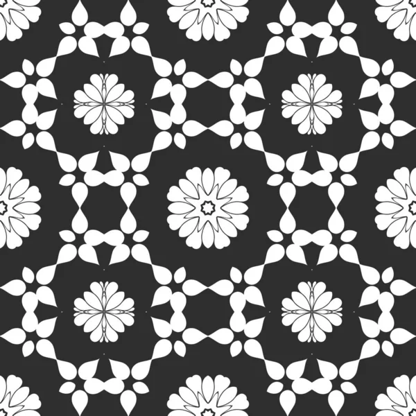 Black White Abstract Seamless Background — Stock Photo, Image