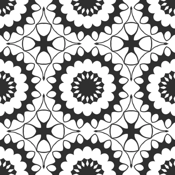 Black White Abstract Seamless Background — Stock Photo, Image