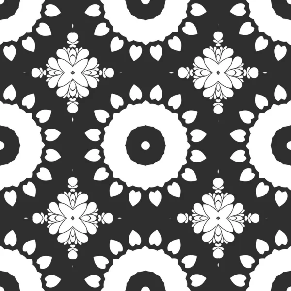 Черно Белый Абстрактный Бесшовный Фон — стоковое фото