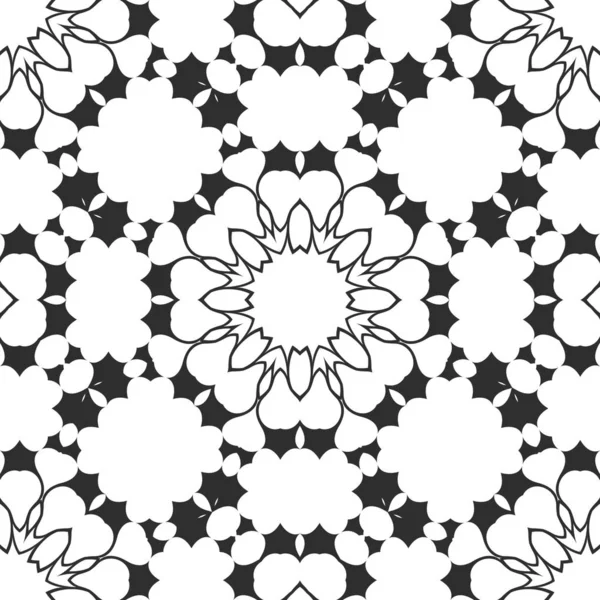 Bianco Nero Astratto Sfondo Ornamentale — Foto Stock