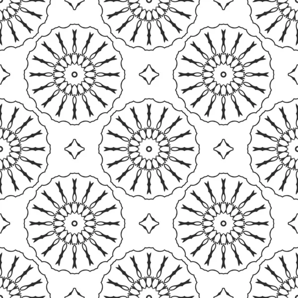 Black White Abstract Ornamental Background — Stock Photo, Image