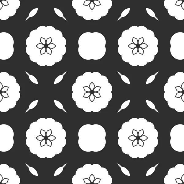 Fondo Ornamental Abstracto Blanco Negro —  Fotos de Stock