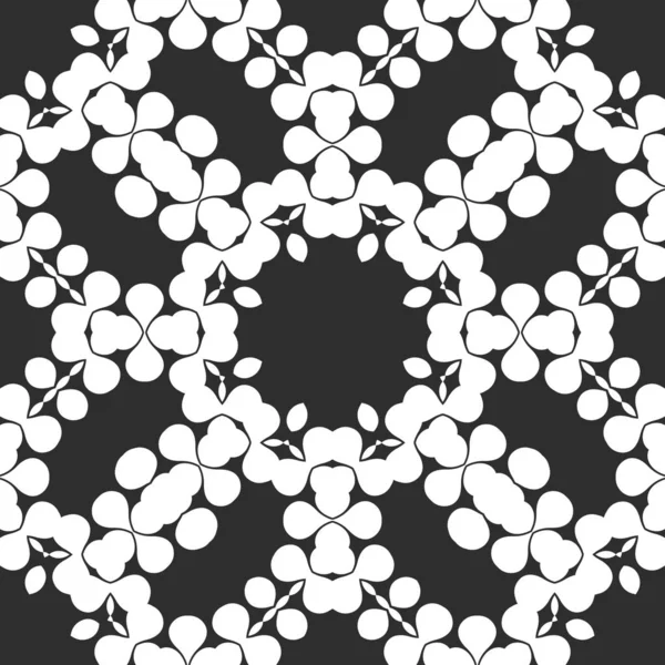 Schwarz Und Weiß Abstrakten Ornamentalen Hintergrund — Stockfoto