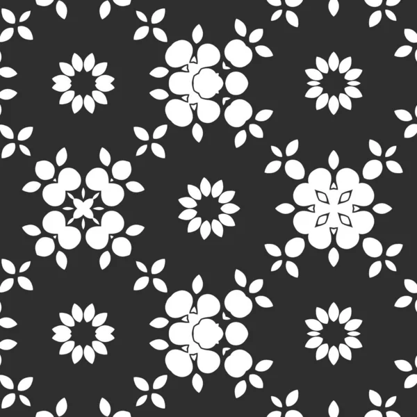 Fondo Ornamental Abstracto Blanco Negro —  Fotos de Stock