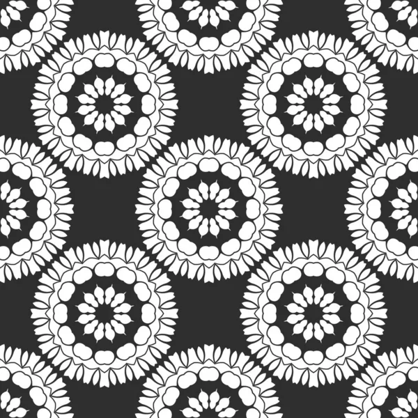 Black White Abstract Seamless Background — Stock Photo, Image