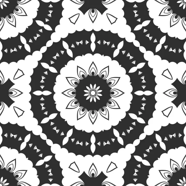 Black White Abstract Ornamental Background — Stock Photo, Image