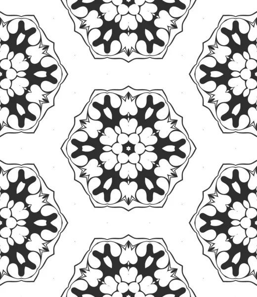 Black White Abstract Ornamental Background — Stock Photo, Image