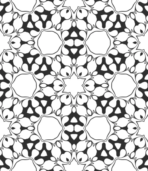 Black White Abstract Ornamental Background — Stock Photo, Image