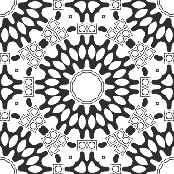 Black White Abstract Ornamental Background — Stock Photo, Image