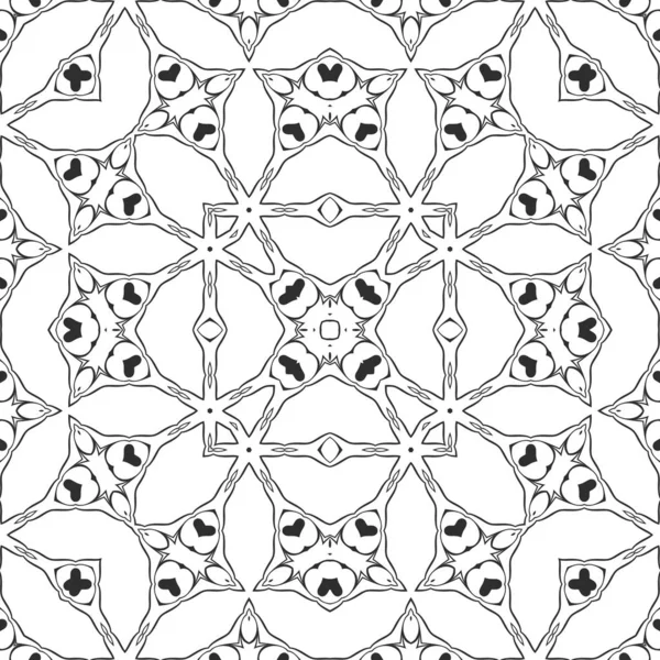 Black White Abstract Ornamental Background — Stock Photo, Image