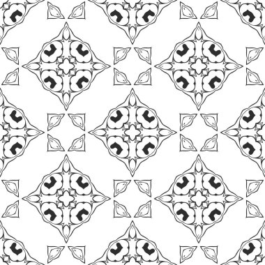 Siyah ve beyaz süs arka plan