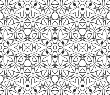 Siyah ve beyaz süs arka plan