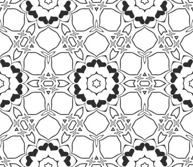 Siyah ve beyaz süs arka plan