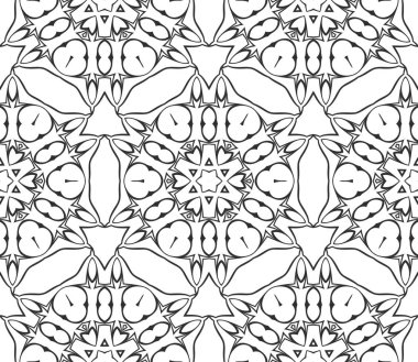 Siyah ve beyaz süs arka plan