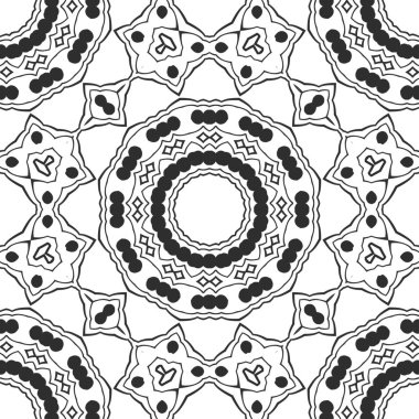 Siyah ve beyaz süs arka plan