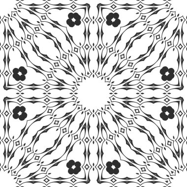 Siyah ve beyaz süs arka plan