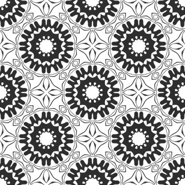 Siyah ve beyaz süs arka plan