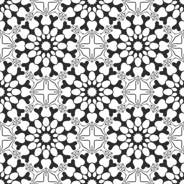 Siyah ve beyaz süs arka plan