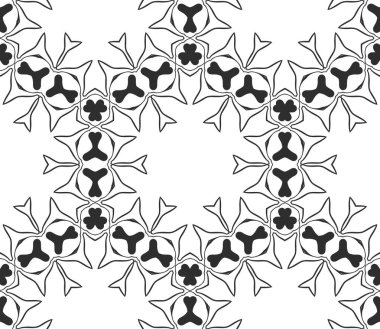 Siyah ve beyaz süs arka plan