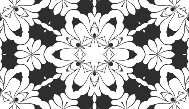 Siyah ve beyaz süs arka plan