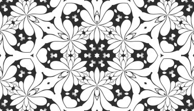 Siyah ve beyaz süs arka plan