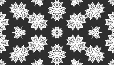 Siyah ve beyaz süs arka plan