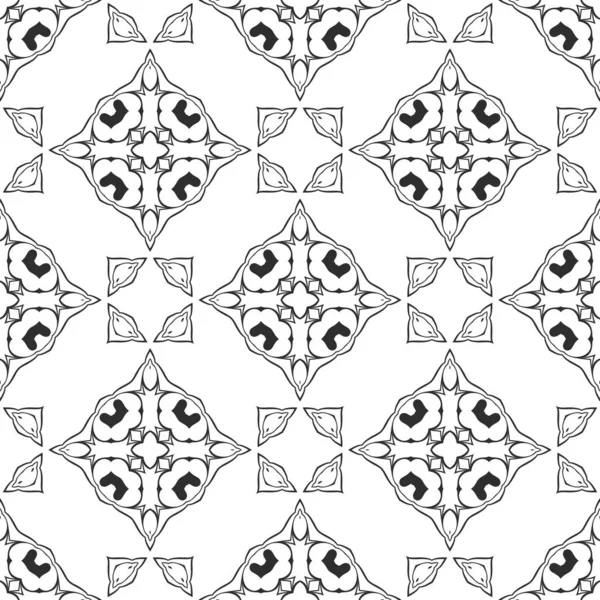 Black White Abstract Ornamental Background — Stock Photo, Image