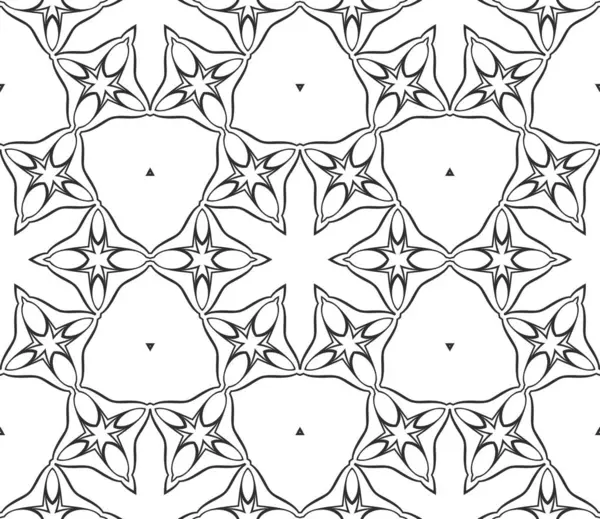 Black White Abstract Ornamental Background — Stock Photo, Image