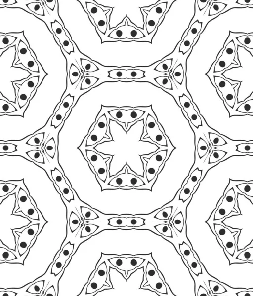 Black White Abstract Ornamental Background — Stock Photo, Image