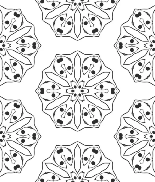 Black White Abstract Ornamental Background — Stock Photo, Image