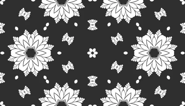 Fondo Ornamental Abstracto Blanco Negro — Foto de Stock