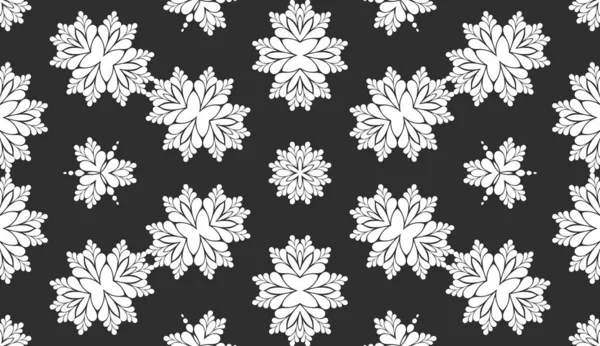 Fondo Ornamental Abstracto Blanco Negro — Foto de Stock