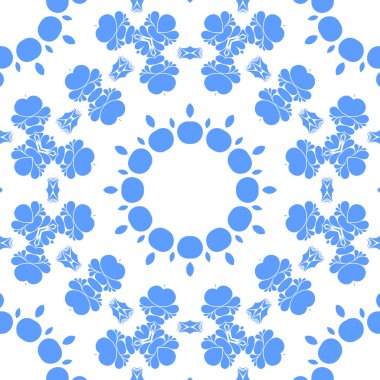 Dikişsiz arka plan mavi ve beyaz soyut