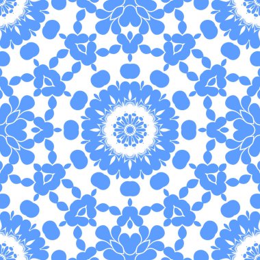 Dikişsiz arka plan mavi ve beyaz soyut