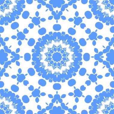 Dikişsiz arka plan mavi ve beyaz soyut