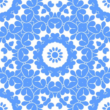 Dikişsiz arka plan mavi ve beyaz soyut