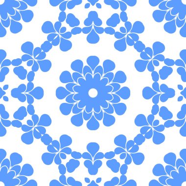 Dikişsiz arka plan mavi ve beyaz soyut