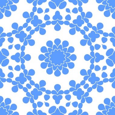 Dikişsiz arka plan mavi ve beyaz soyut