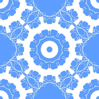 Dikişsiz arka plan mavi ve beyaz soyut