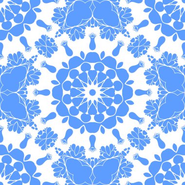 Dikişsiz arka plan mavi ve beyaz soyut