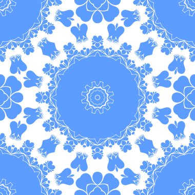 Dikişsiz arka plan mavi ve beyaz soyut